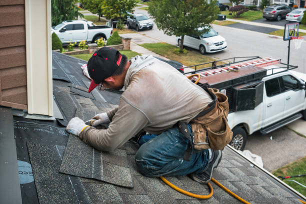 Professional Emergency Roof Repair technician working in Cordova, NC